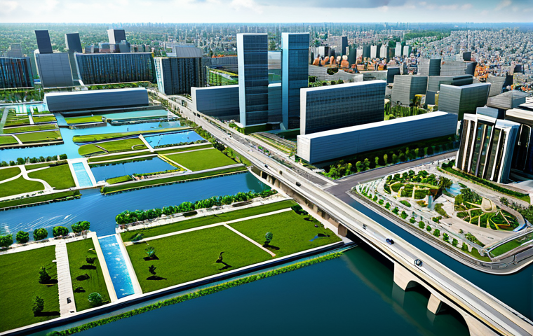 물 관리의 혁신을 위한 벤처 기업 - Water Purification Technology**

"A clean, futuristic water purification plant using nanotechnology,...