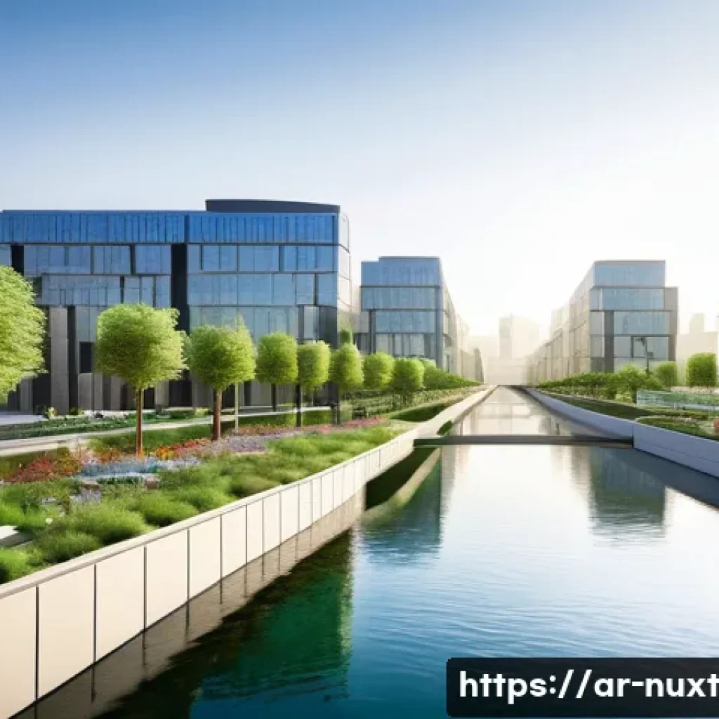 물 관리와 인프라 개발의 조화 - **A Vision of a Green, Smart Arab City with Integrated Water Systems**
    A vibrant, futuristic Ara...